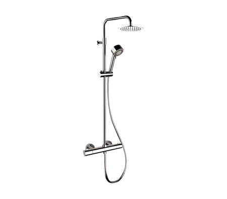 Душевая стойка Remer Elegance EQ32XUFM25 настенная с термостатом