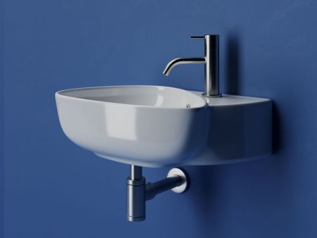 Раковина из сантехнического фарфора Ceramica Nova ELEMENT CN5049 50х40 подвесная цвет белый 1 отверстие под смеситель