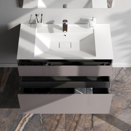 Тумба под раковину Am.Pm Inspire V2.0 M50AFHX1003EGM 100х50 подвесная цвет серый