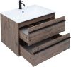 Тумба под раковину Aquanet Lino 00253911 70х50 подвесная цвет коричневый