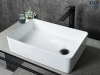 Раковина керамическая Gid Creativo 51240 50х30 накладная цвет белый без отверстий под смеситель