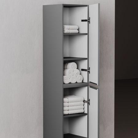 Шкаф-пенал Sancos FOLK PFL35GS 40х170 подвесной цвет серый