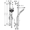 Душевой гарнитур Hansgrohe Raindance Select 26322000 настенный хром