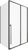 Душевой уголок Allen Brau Fantasy 3.11007.31 + 3.11014.31 130х100 стекло прозрачное профиль черный матовый без поддона