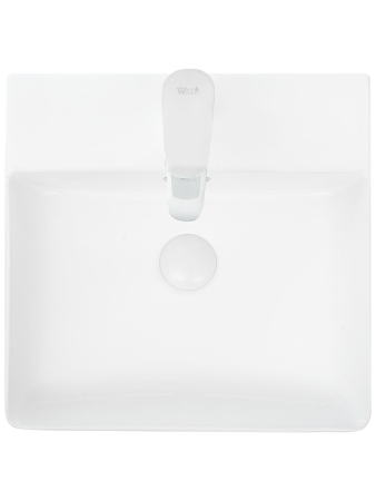 Раковина из сантехнического фаянса WeltWasser WW SK 10000004643 40 см накладная цвет белый 1 отверстие под смеситель