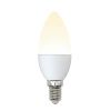 Лампа светодиодная Uniel Multibright C (Мултибригхт Ц) LED-C37-6W/WW/E14/FR/MB PLM11WH картон