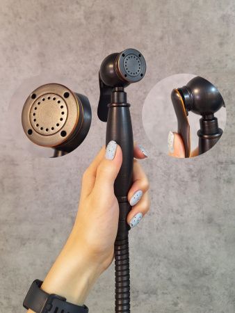 Гигиенический душ со смесителем AltroBagno Beatrice AltroBagnoBeatrice060112BrNe бронза