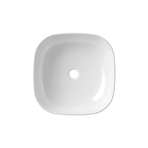 Раковина из сантехнического фарфора Lavinia Boho Bathroom Sink Slim 33311006 40х40 накладная цвет белый глянцевый без отверстий под смеситель - фото 4