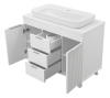 Тумба под раковину Brevita Enfida ENF-06100-0143Я 100х50 напольная цвет белый