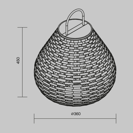 Светильник ландшафтный Maytoni Outdoor Plet (Плет) OSL599FL-L5B3K