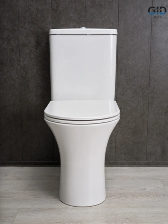 Унитаз напольный с бачком Gid Concavo Tn2126 (62246Y) белый с сиденьем микролифт безободковый