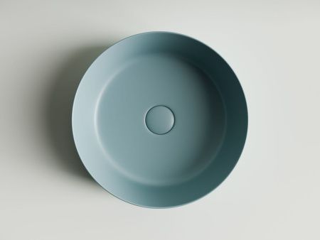 Раковина из сантехнического фарфора Ceramica Nova ELEMENT CN6022MLG 40х40 накладная цвет зеленый без отверстий под смеситель