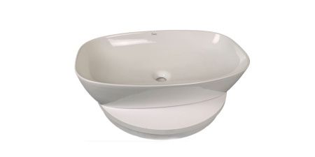 Тумба с раковиной Sintesi STL.W7013_SIN-LVB-APP-405 60х60 подвесная цвет белый