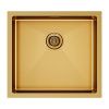 Кухонная мойка Paulmark GERBERG 48 UNI PM254844-BG 45х40 цвет золото поверхность брашированная