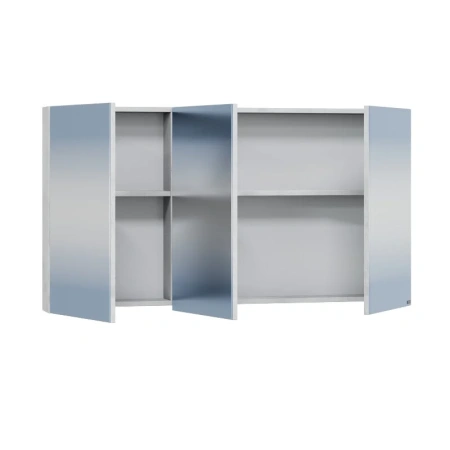 Зеркало-шкаф СанТа Марс 700420 120х70 подвесной цвет серый