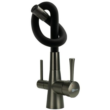 Смеситель для кухни LeMark Comfort LM3075GM на мойку графит