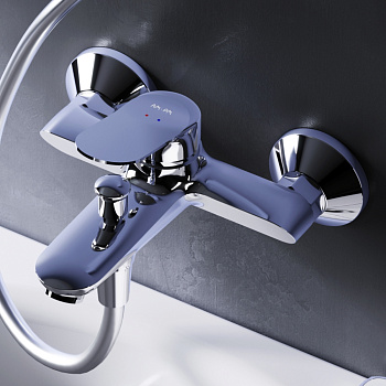 Смеситель для ванны и душа Am.Pm Sunny F85C10000 настенный хром без термостата