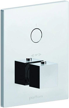 Смеситель для душа Paffoni Compact Box CPT513BO встраиваемый в стену белый с термостатом