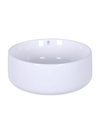 Раковина из сантехнического фарфора Orange B07-345W 30х30 накладная цвет белый