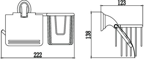 Бумагодержатель Savol S-L03151 - фото 2