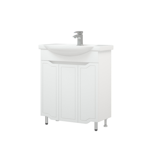 Тумба под раковину Corozo Мирра SD-00001515 69х31х85 цвет белый - фото 4