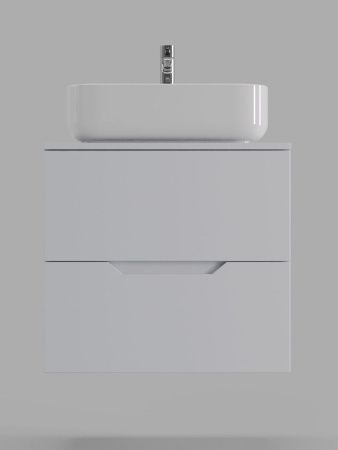 Тумба с раковиной Orange Line Li-60TuwMDF+B05-500W 60х50 подвесная цвет белый