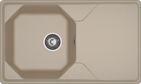 Кухонная мойка Granfest Unique U-840L песочный 84х50 цвет бежевый поверхность матовая
