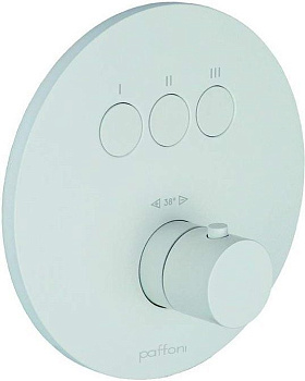 Смеситель для душа Paffoni Compact Box CPT019BO встраиваемый в стену белый с термостатом