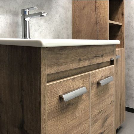 Тумба с раковиной Comforty Марио 00-00004155CF 60х50 напольная цвет коричневый