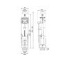 Арматура для бачка унитаза Oli ATLAS+UNI BOTTOM 122540