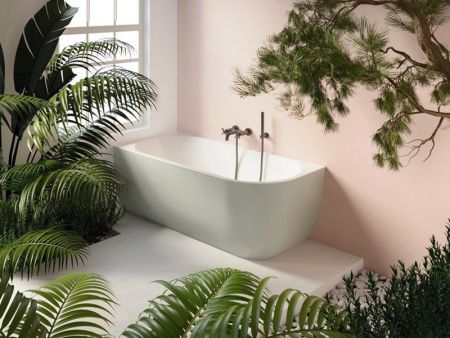 Ванна акриловая Gruppo Treesse CORA V057BO SX 170х75 пристенная асимметричная