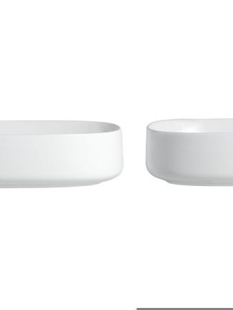 Раковина из сантехнического фарфора Orange B07-540W 50х40 накладная цвет белый