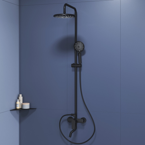 Душевая стойка RGW Shower Panels 59140125-04 настенная цвет черный - фото 3 Душевая стойка RGW Shower Panels 59140125-04 настенная цвет черный - фото 3