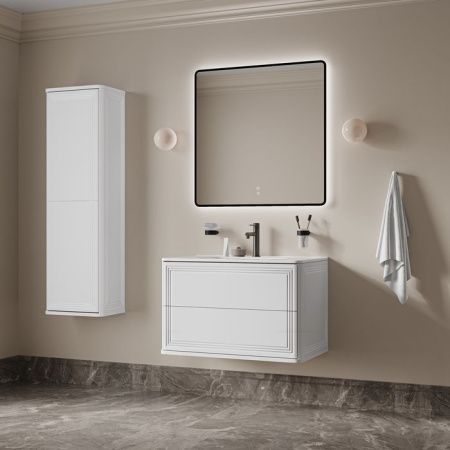 Шкаф-пенал Iddis Oxford Neo OXN40W0i97 40х140 подвесной цвет белый