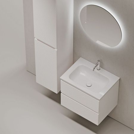 Тумба под раковину Sancos FOLK FL60W 60х40 подвесная цвет белый