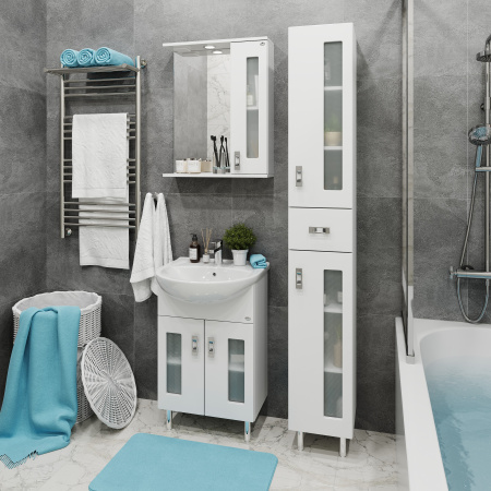 Зеркало-шкаф Onika Кристалл 205818 58х16х71 подвесной