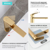 Смеситель Wellsee ICON! for life 182308000 на столешницу золото