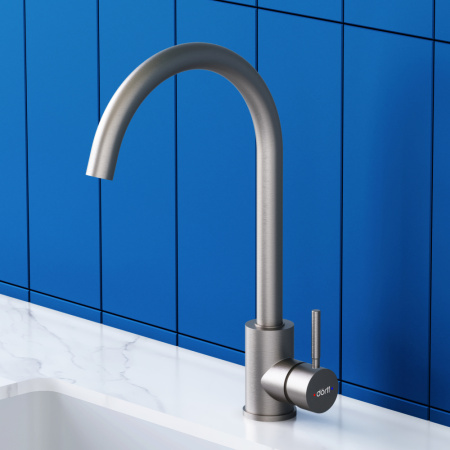 Смеситель для кухни Dorff Logic D3000000 на раковину нержавеющая сталь