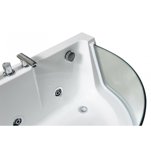 Ванна акриловая гидромассажная Frank 2015106 170х80 угловая асимметричная с каркасом - фото 4