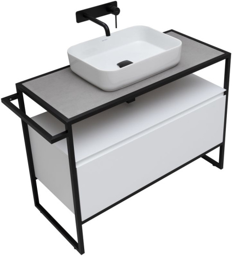 Тумба под раковину Allen Brau Priority 1.31003.WM 100х45х75 напольная цвет белый - фото 3