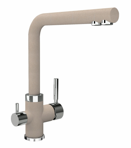 Смеситель для кухни Uperwood Quartz UPD-Q-03-02 UPD-Q-03-02 на мойку/столешницу бежевый матовый - фото 4