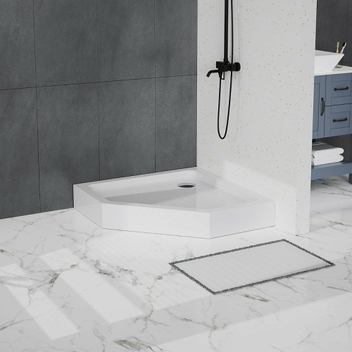 Душевой поддон BelBagno TRAY-BB-P-90-15-W 90х90 акрил белый - фото 3