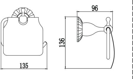 Бумагодержатель Savol S-08951C
