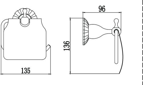 Бумагодержатель Savol S-08951C - фото 2