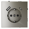 Розетка с USB, A+C VOLTUM S70 VLS040504