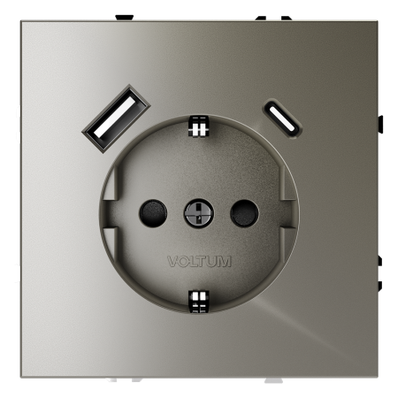 Розетка с USB, A+C VOLTUM S70 VLS040504