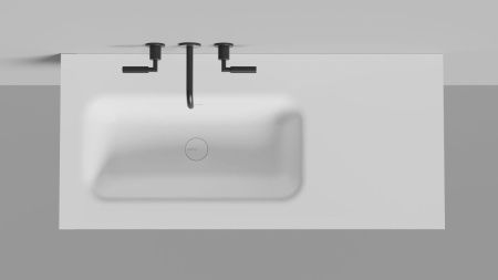 Раковина из искусственного камня S-Stone Salini Onda 14022031MN 200х70 накладная цвет белый