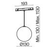 Трековый светодиодный светильник Maytoni Technical Luna (Луна) TR039-4-5WTW-DD-B