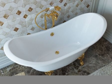 Ванна из литьевго мрамора Эстет Скарлетт ФР-00014622 180х75 отдельностоящая овальная