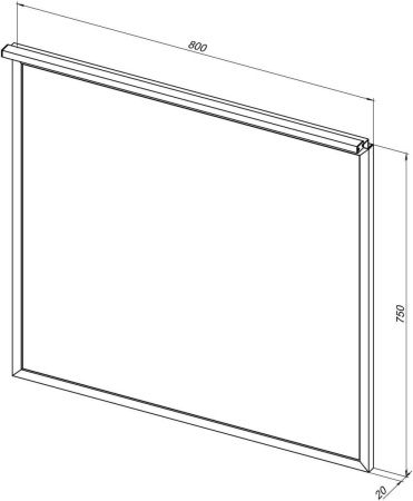 Зеркало с подсветкой Allen Brau Priority 1.31015.02 80х80 подвесное